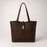 Sac Cabas Élégant avec Fermeture à Boucle Dorée