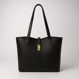 Sac Cabas Élégant avec Fermeture à Boucle Dorée
